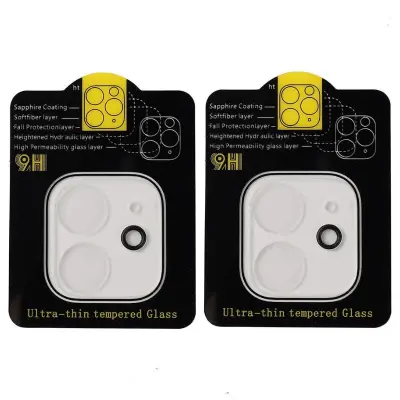 Zaštitni poklopac za objektiv kamere iPhone 11 od kaljenog stakla, pakiranje od 2 komada transparent
