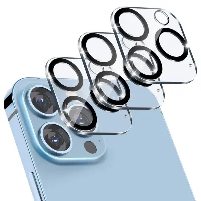 Zaštitnik leće kompatibilan s iPhone 13 Pro/Pro Max prozirni 3 komada Prozirna