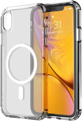 Futrola za mobitel kompatibilna s iPhone X/XS MagSafe punjenjem Prozirna/Bijela