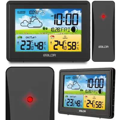 Meteorološka stanica s crnim zaslonom BD-908