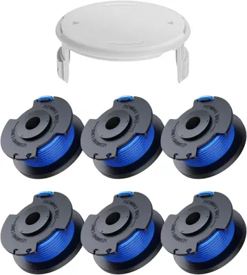 Set od 6 zamjenskih špula s poklopcem za RYOBI trimer null