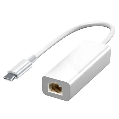 Ethernet RJ45 adapter bijeli za računala Windows i Macbook 1000 Mbps