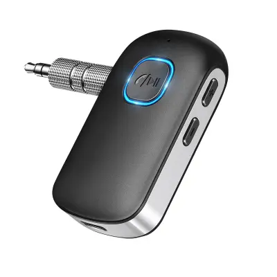 Bluetooth Audio Prijemnik za Auto Kit Hands-Free Tipke Upravljanja LinQ Crni
