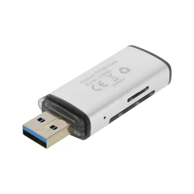 Čitač SD i Micro-SD kartica USB brzina prijenosa 5Gbps U3062 LinQ sivi