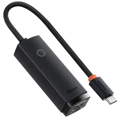 USB-C na RJ45 Ethernet adapter, 1000 Mbps, Baseus - crni