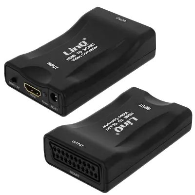 Video adapter 1080P HDMI na SCART HDMI-SCART LinQ Crni