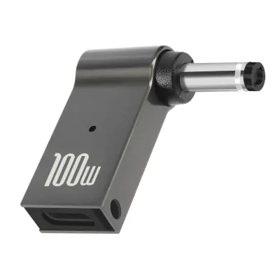 Adapter za punjenje USB-C 100W na crni konektor Lenovo 4.0 x 1.7mm Sivo