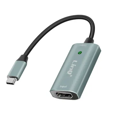 Kartica za video i audio snimanje USB C na HDMI Full HD 4K 30Hz LinQ Siva