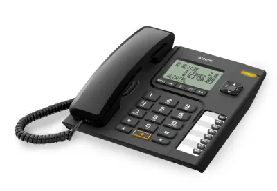 Alcatel T76 CE Blk telefon s kabelom