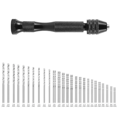 49 PC 0,5-3,0 mm set mini svrdla od brzoreznog čelika Crna