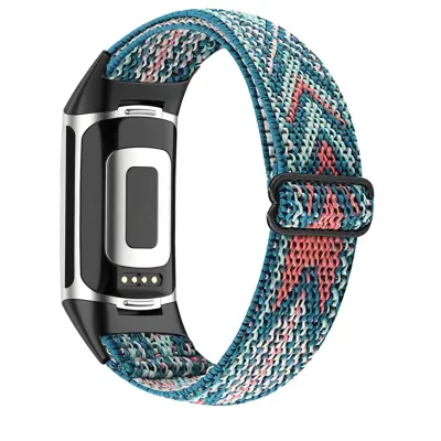 Remen za sat s uzorkom strelice kompatibilan s Fitbit Charge 5, višebojni Višebojno