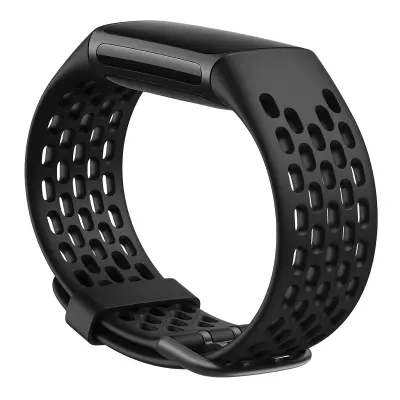 Silikonski remen za sat za Fitbit Charge 5 Crna
