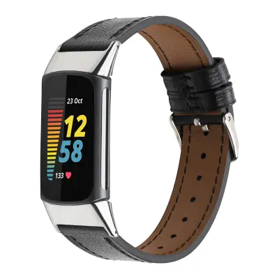 Remen za sat kompatibilan s Fitbit Charge 5 Crni Crna