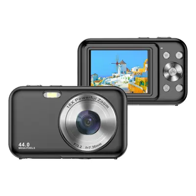 Digitalni fotoaparat 1080P 44MP 16x zum 2,4-inčni zaslon Crna