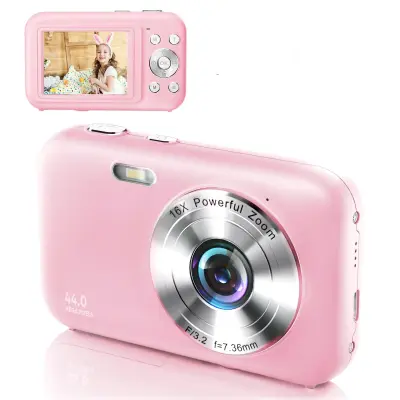 Digitalni fotoaparat 1080P 44MP 16x zum 2,4-inčni zaslon Ružičasta
