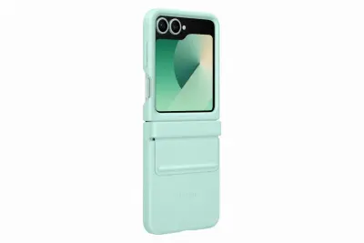Kožna maska za Samsung Galaxy Z Flip6 menta zelena EF-VF741PMEGWW