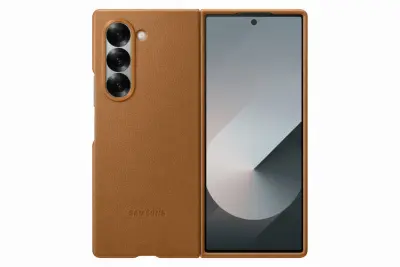 Kožna maska za Samsung Galaxy Fold6 smeđa EF-VF956PAEGWW