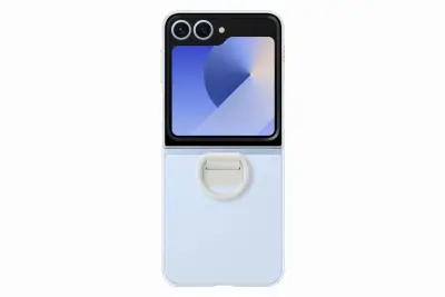Silikonska tanka maska s prstenom za Samsung Galaxy Z Flip6 prozirna EF-QF741CTEGWW