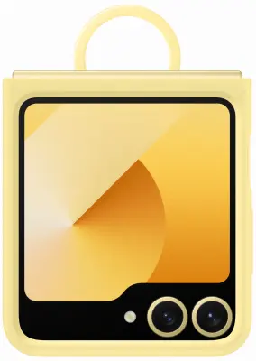Silikonska maska s prstenom za Samsung Galaxy Galaxy Z Flip6 žuta EF-PF741TYEGWW