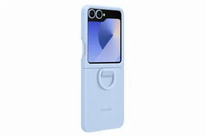 Silikonska maska s prstenom za Samsung Galaxy Galaxy Z Flip6 plava EF-PF741TLEGWW