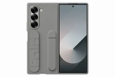 Zaštitna stojeća maska s remenom za Samsung Galaxy Z Fold6 siva EF-MF956TJEGWW