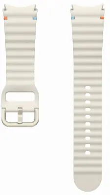 Dodatni silikonski sportski remen 20mm M/L za Samsung Galaxy Watch7 bež ET-SNL31LWEGEU