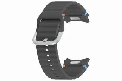 Dodatni silikonski sportski remen 20mm S/M za Samsung Galaxy Watch7 tamno sivi ET-SNL30SBEGEU