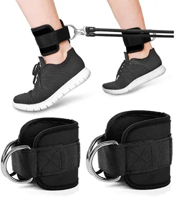 Gležnjače za fitness za udarce nogama Crna