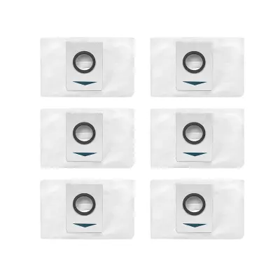 Vrećice za prašinu za Ecovacs X1/X1S Pro/T10/T10S Pro/T20 Pro/T20 Max 6 komada Bijela