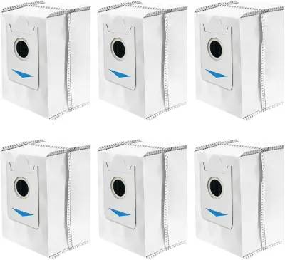 Vrećice za usisavač za Ecovacs Deebot X2 Omni, pakiranje od 6 komada Bijela