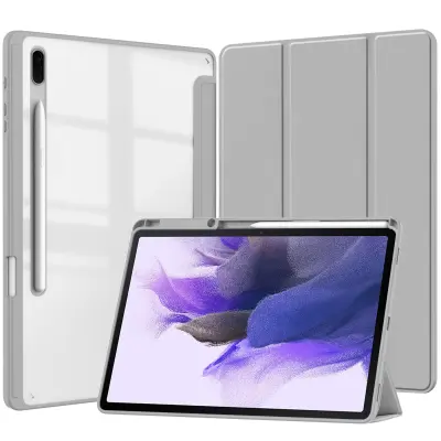 Futrola s tri preklopa i stalkom (utor za olovku) za Samsung Galaxy Tab S9FE/S9plus 12.4 Crna