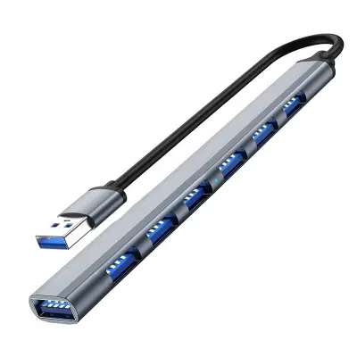 USB3.0 na USB2.0/3.0 USB Hub USB3.0 adapter Srebrno-siva