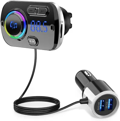Bežični FM odašiljač za automobil Bluetooth 5.0 QC3 null