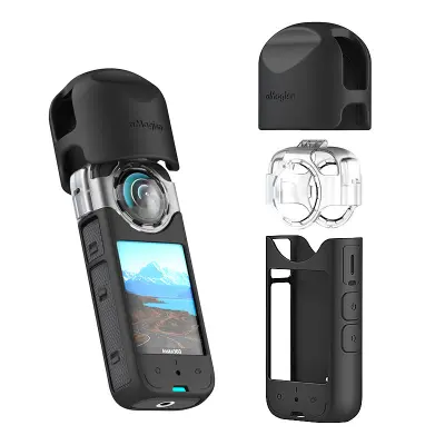 Zaštitna silikonska navlaka za kameru za Insta360 X3 Crna