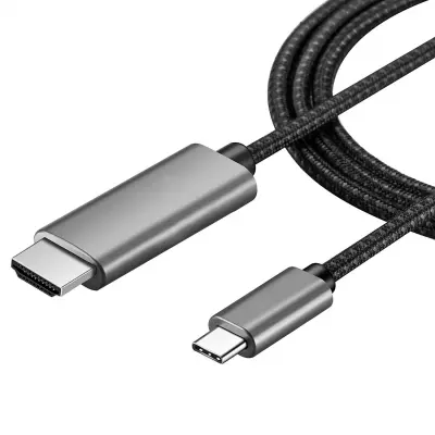 USB-C na HDMI kabel 4K - 2 metra Crna i siva