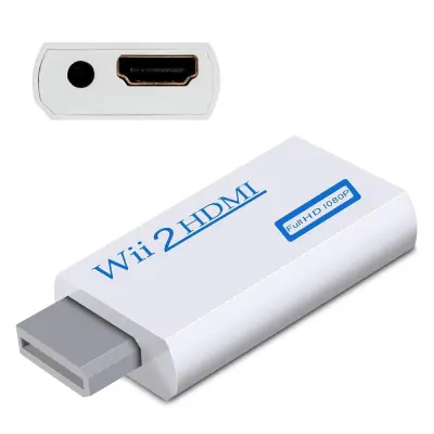 Nintendo Wii na HDMI adapter - puni HD 1080p Bijela