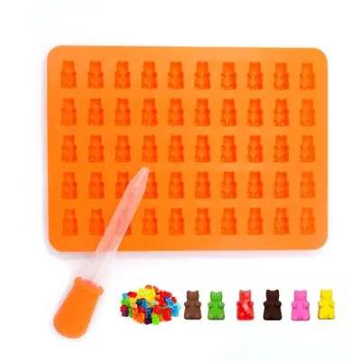 Candy form Gummy Bears Silicone Orange - Brze isporuke Narančasta
