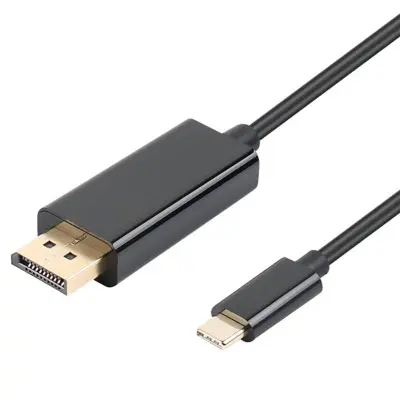 USB-C na Displayport (DP) adapter kabel 1.8 m Crna Crna