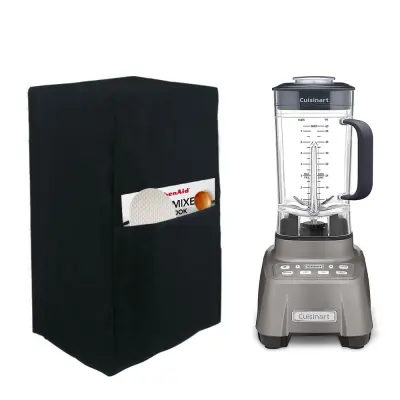 Poklopac za blender, kuhinjski poklopci za blender s prednjim džepom Crna