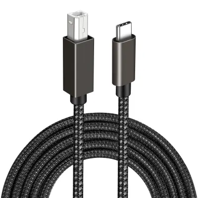 USB B - USB C kabel za pisač Crna