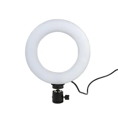 Rotirajući svjetlosni prsten sa stalkom, LED, 15 cm - crni crna