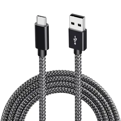 3A Brzo punjenje USB A 2.0 na USB C kabel Crna