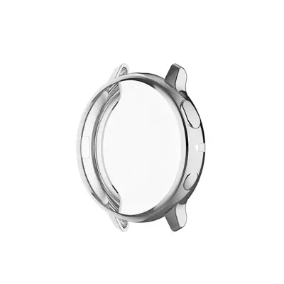 Galvanizirana crna futrola za sat za Samsung Watch Active 2 (40 mm R830) Srebrna