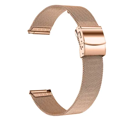 Remen za sat od nehrđajućeg čelika za Garmin Venu 3S / Forerunner 265s 18mm PinkGold