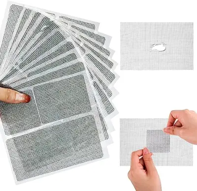 Traka za popravak mrežice za prozor za rupe/poderotine 12x12 cm 10 komada null