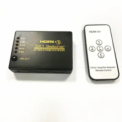 HDMI Preklopnik 5x1 - 4K / 3D s daljinskim upravljačem null