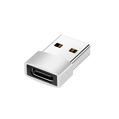 TYPE-C ženski na USB A 2.0 muški adapter Srebrna