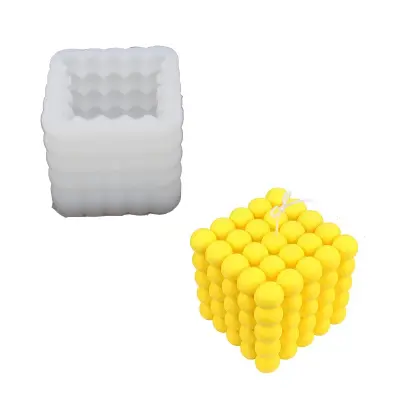 Silikonski kalup 3D kugle 6 cm Bijela