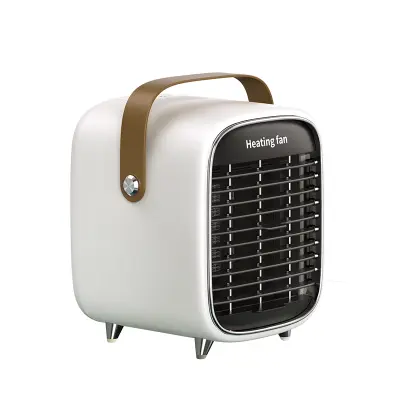 Električni keramički grijač ventilator u retro dizajnu Bijela