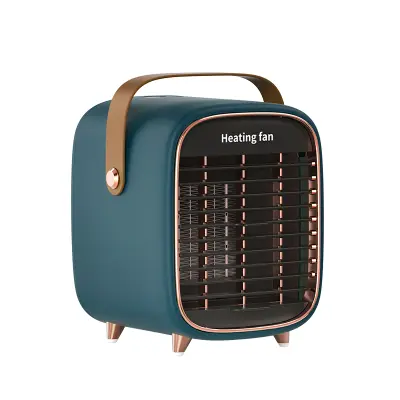 Električni keramički grijač ventilator u retro dizajnu Tamno zelena